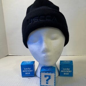 Black Knit Hat for Men